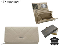 Portfel skórzany R-RD-07-GCL-Q Beige