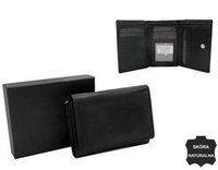 Women's Leather Wallet RD-17-GCL-NL Black