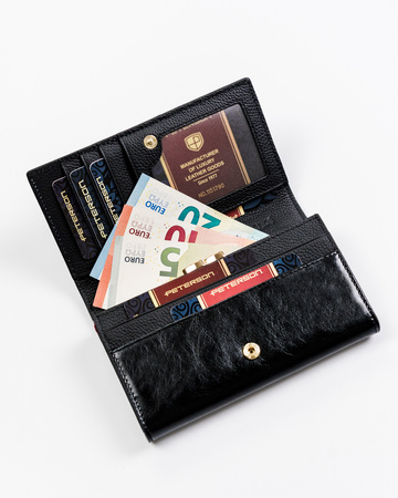 Portfel damski skórzany PTN ST-466 Black