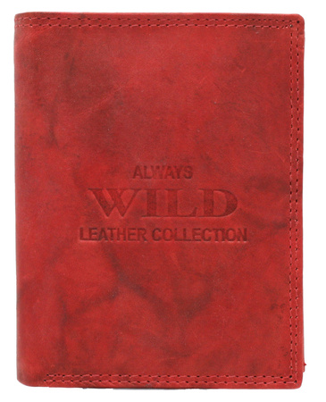 Portfel męski skórzany AW-N4-MAL Red