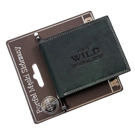 Portfel męski skórzany na blistrze N992-CHM-BL Black