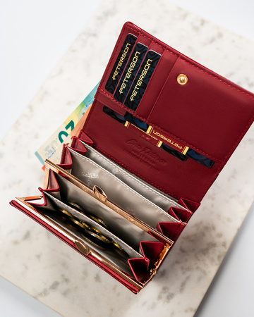 Portfel damski skórzany PTN PH30-1-SH Red