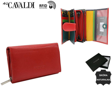 Portfel skórzany RD-21-GCL Red Multi2