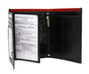 Men's leather wallet N4-RVT-6870 Black+Red