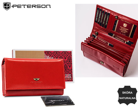 Portfel skórzany damski Peterson PTN 438 2-3-1-5989 R