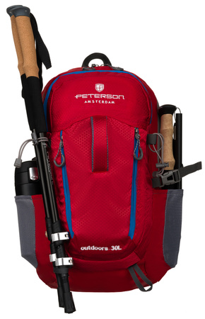 Plecak turystyczny PTN JPS-02 Red+Blue