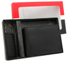 A two-piece gift set: Leatherette wallet & key ring by ROVICKY R-SET-M-N003-PUA BLA