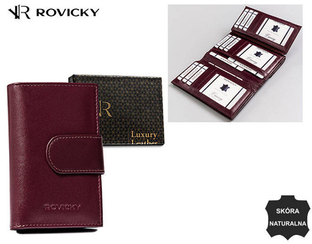 Portfel damski skórzany R-RD-40-GCL Plum