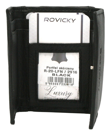 Portfel damski skórzany R-20-LFN Black