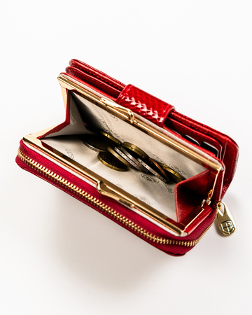 Portfel damski skórzany PTN 425214-DSL Red