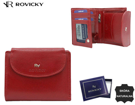 Portfel skórzany RFID ROVICKY RV-70614-9-BCA