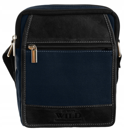 Torba skórzana+canvas ALWAYS WILD 251-MHC