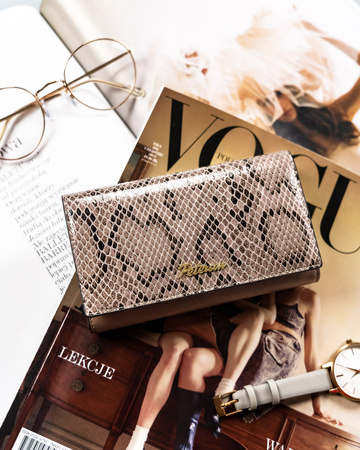 PTN SM-466 Grey leather wallet