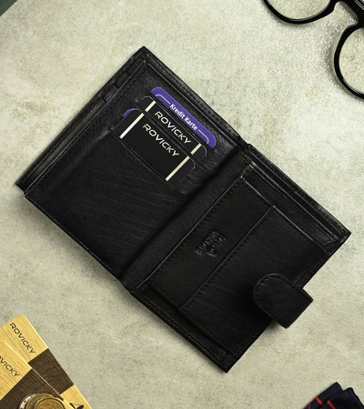 RONALDO 0800L-D RFID leather wallet