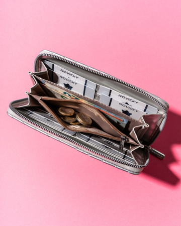 Portfel piórnik eko R-PRK-04-HRH Silver