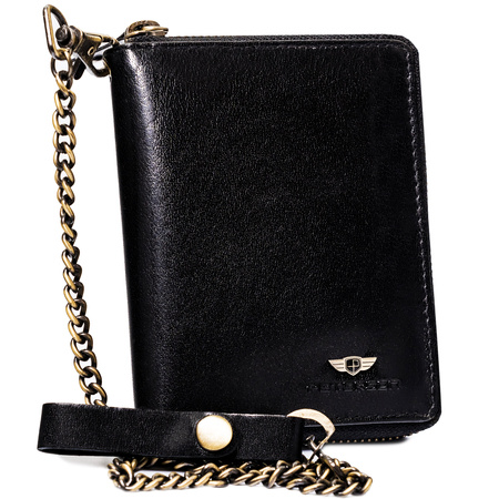 Portfel skórzany RFID PETERSON PTN 340L-2-1-1 BLACK