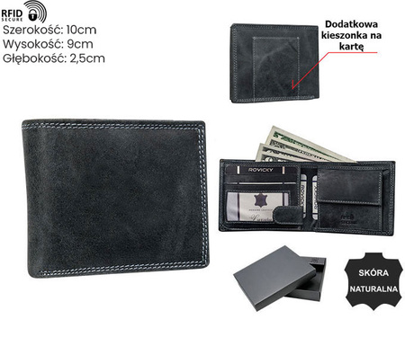 Men's leather wallet N0035-P-CHM-NL