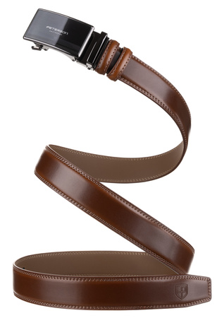 Pasek męski skórzany PTN A021-AS Brown