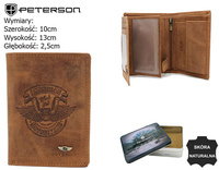 PETERSON PTN N4C-CHM-04 RFID leather wallet