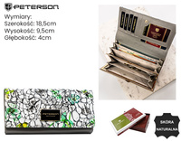 Portfel damski skóra+PU PH24-LFL Green