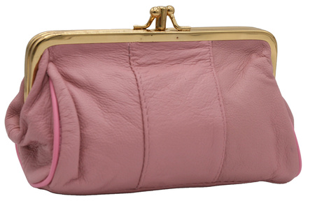 Vintage-style coin purse K09 Pink No Logo