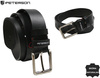 Pasek skórzany szeroki PTN PS01-BGL Black