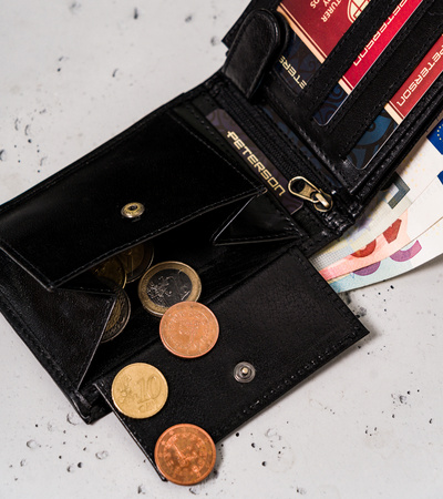 Portfel meski skórzany PTN 304RA Black