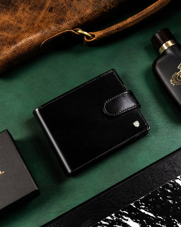 Portfel skórzany RFID ROVICKY 22319L-VT-RVT Black