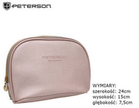 Leatherette make-up bag PETERSON PTN KOS-DA-6