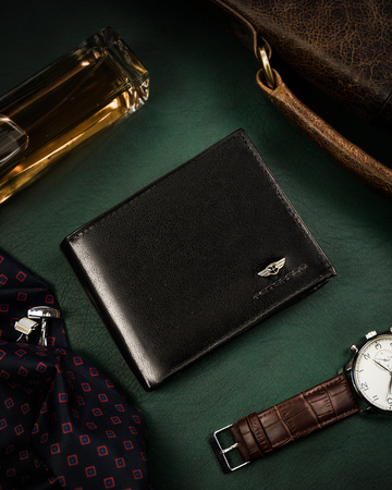 Portfel skórzany RFID PTN 334-P Black