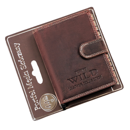 Portfel męski skórzany na blistrze N4L-CHM-BL Brown