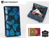 Portfel skórzany RFID PETERSON PTN 421431-ONBF