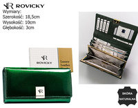 Portfel damski skórzany RH-24A-1-SH Green