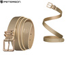 Pasek damski wąski PTN STU-20G1 Beige