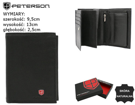 PETERSON PTN MR-03-CN RFID leather wallet