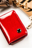Women's wallet made of patent leather PTN PH33-1-SH Red