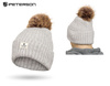 Warm Women's Hat with Angora Blend PETERSON PTN HAT-08 Grey