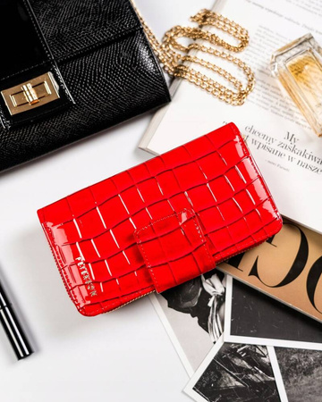 Damski zestaw prezentowy: portfel, długopis, brelok PTN ZDE-08 Red