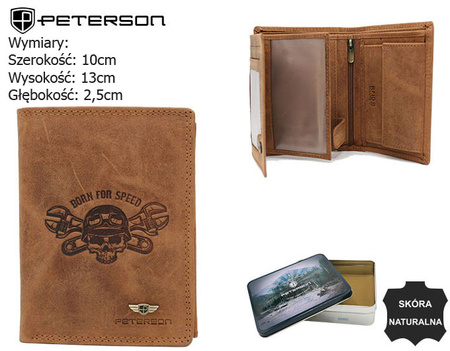 PETERSON PTN N4C-CHM-02 RFID leather wallet