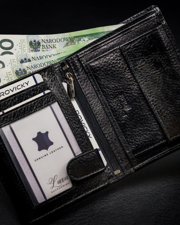 Portfel skórzany RFID ROVICKY N4-ISR-BP