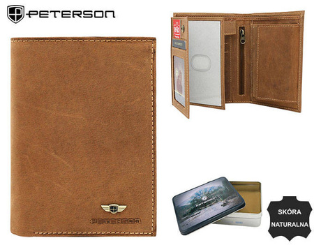 Leather wallet PTN 324 2-1-5 COGNAC