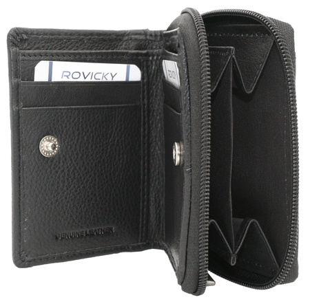 Portfel damski skórzany R-23-17-LFN Black