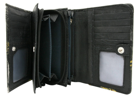 Women's leather wallet R-N0493-ART