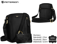 Torba skórzana + Etui PTN 705E-OPU Black