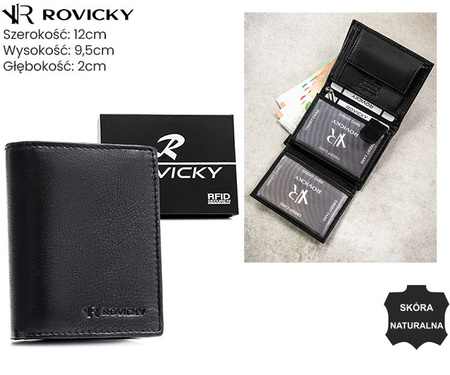 Portfel męski skórzany 0002-RVD Black