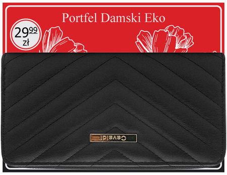 Portfel damski eko LPD-012-BL Black