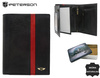Men's leather wallet PTN N575-VTP-BL-RED