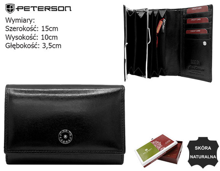 Portfel damski skórzany PTN 27079-TVT Black