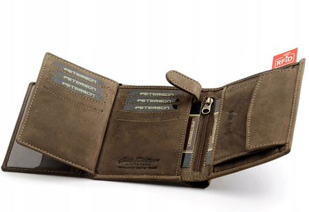 PETERSON PTN 339 2-1-4 RFID leather wallet
