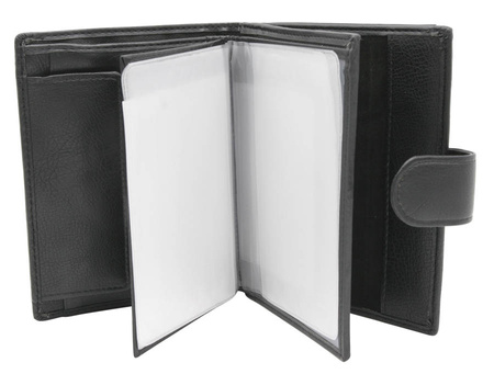 Men's PU+leather wallet M302BL-PU-6878 Black